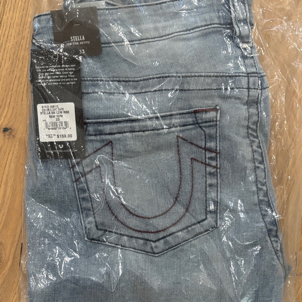True Religion Light Blue low Rise Jeans